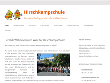 Tablet Screenshot of hirschkampschule.de